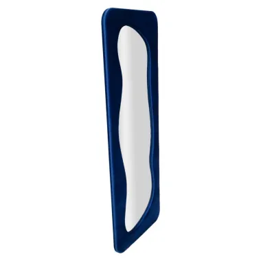 Lustro ścienne THEODOR Niebieskie 60X4X160 cm (wymiary lustra 42X142 cm)